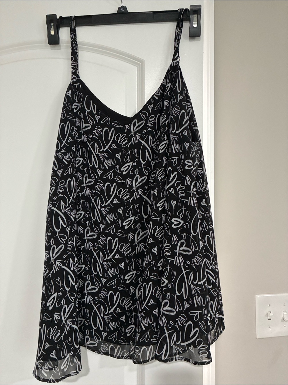 Torrid Black & White Heart-Print Cami